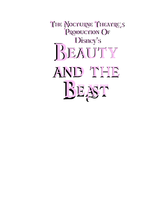 Beauty and the Beast Words Only