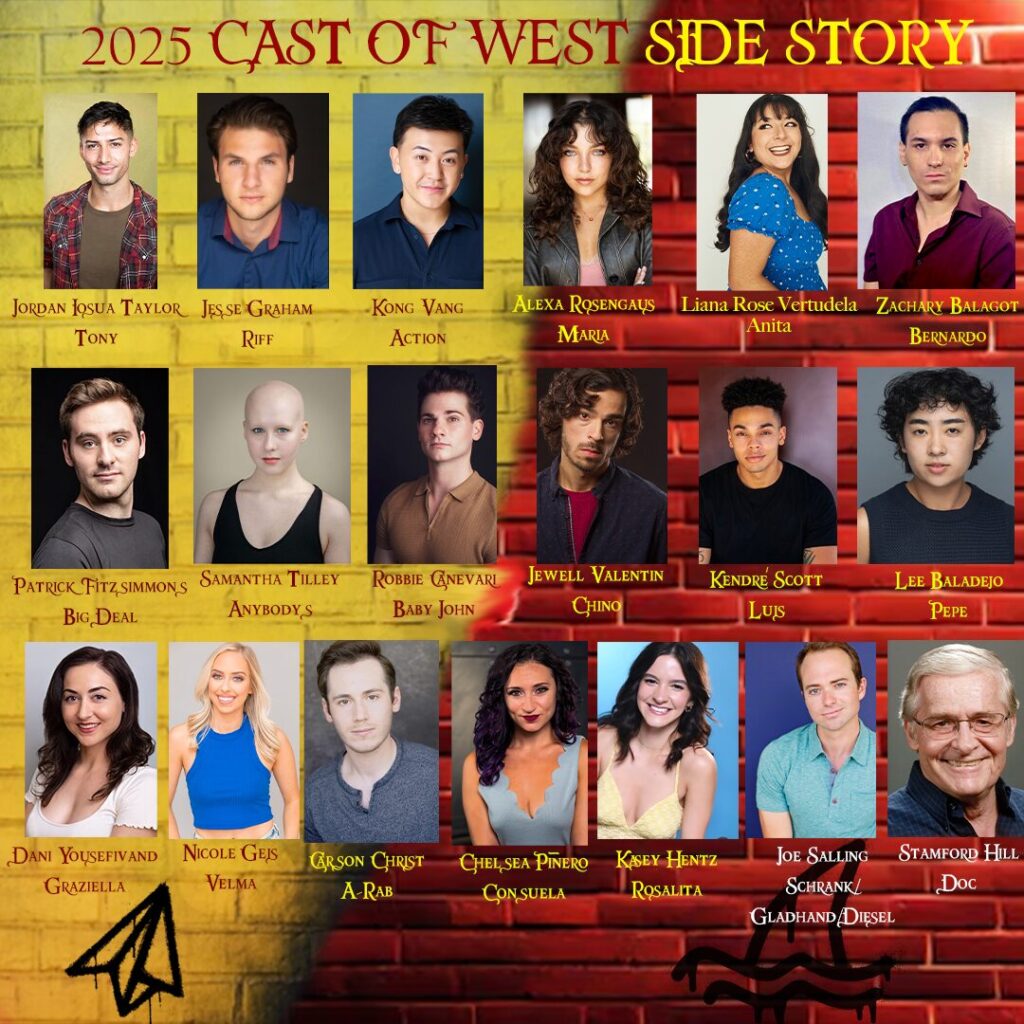 Cast of West Side Story at The Nocturne Theatre in the Los Angeles area