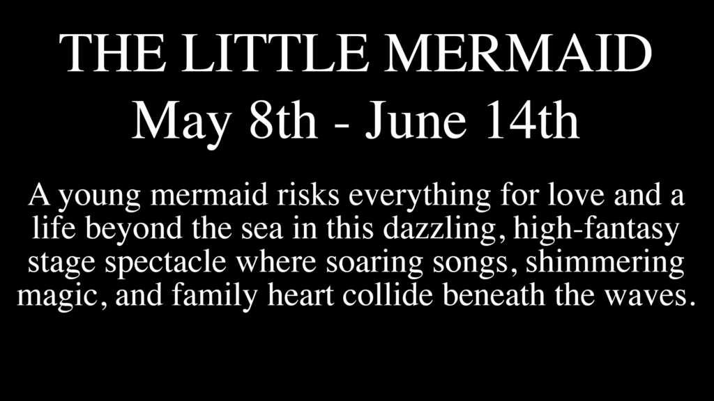 The Little Mermaid show dates at Nocturne Theatre