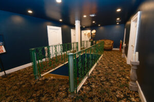 Upstairs foyer at Nocturne Theatre