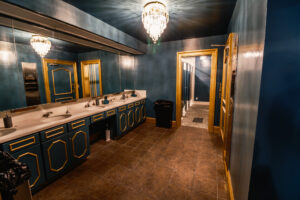 Women’s restroom at Nocturne Theatre