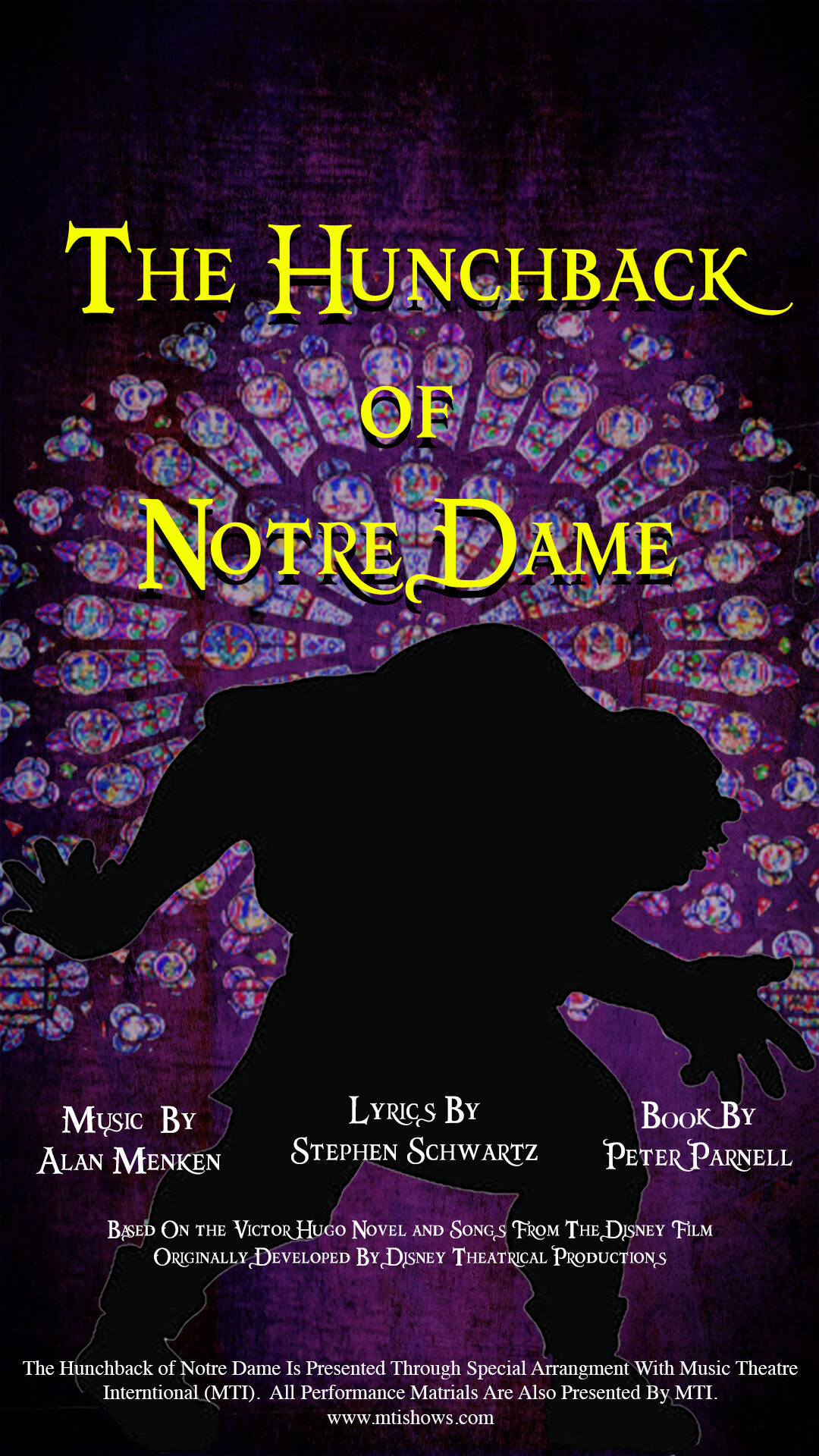 The Hunchback of Notre Dame Musical at The Nocturne Theatre in Los Angeles - Official Poster